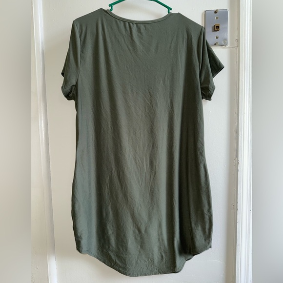 No Boundaries Olive Green Mini Dress - Picture 3 of 3